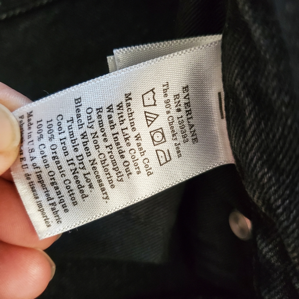 NWOT Everlane Jeans Womens 26, 90's Cheeky Jean High Rise Organic Cotton - Picture 4 of 7
